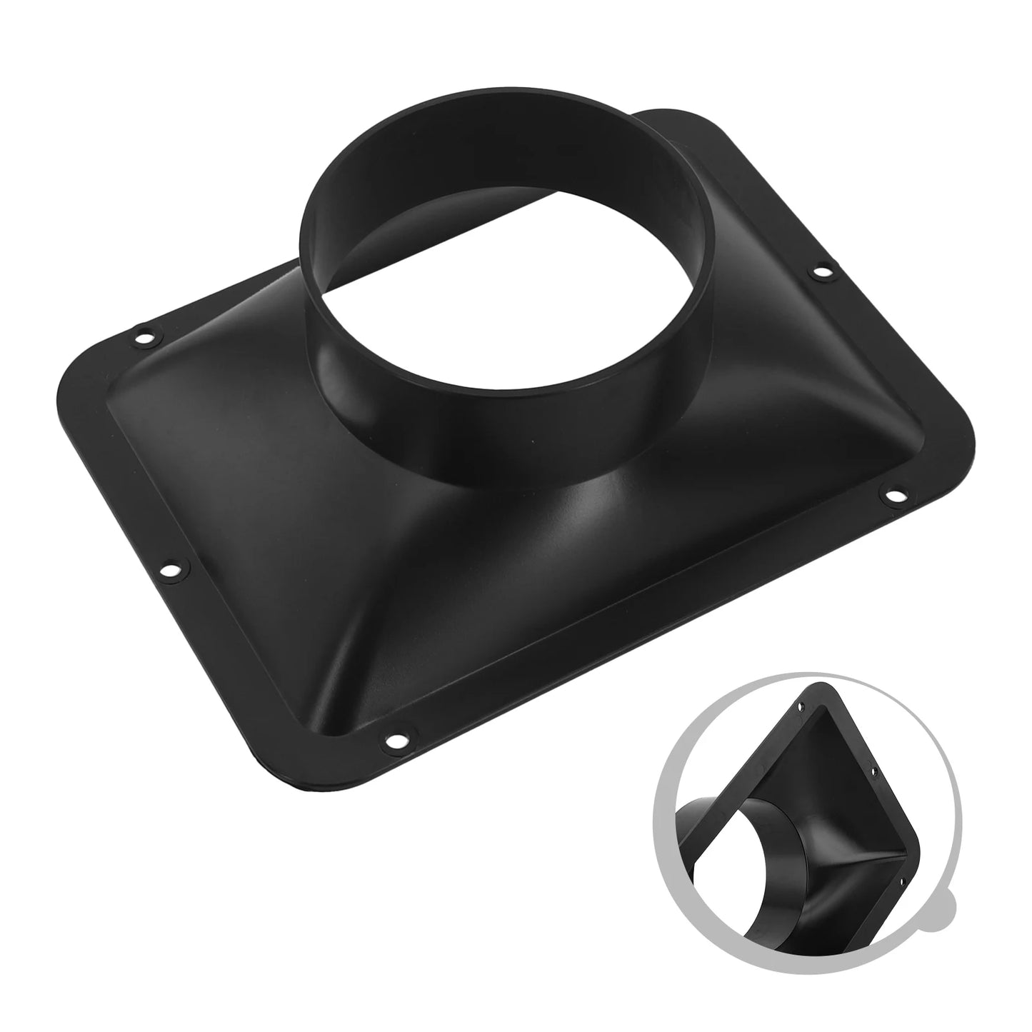 Long Duct Fan Hose Adapter Wall Flange Vent Connector Kitchen Hood