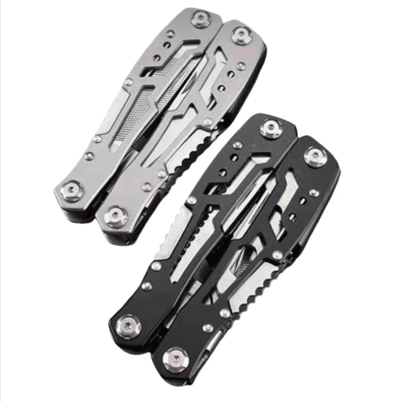 Stainless Steel Multifunctional Pliers Outdoor Small Knife Combination Folding Car Convenient Tool with Batch Head Knife Pliers Peaceful Pleasures Health and Wellness