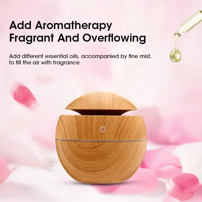 Mini Portable Air Humidifier USB power supply Essential Oil Diffuser Bottle Free Adjustable Quiet for Bedroom Office Car Peaceful Pleasures Health and Wellness
