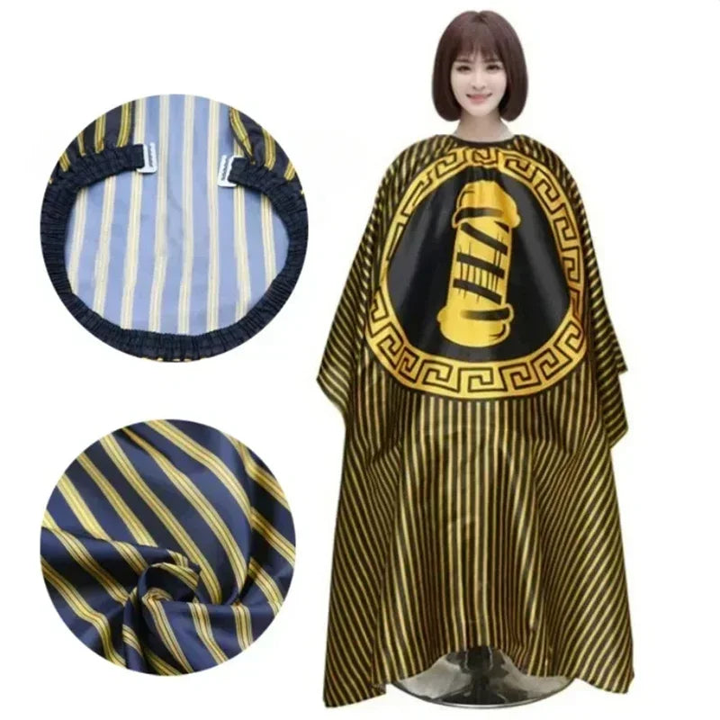 Hairdressing Coth Pattern Cutting Hair Waterproof Cloth Salon Barber Cape Professional Hair Stylist Retro Aprons Haircut Cape Peaceful Pleasures Health and Wellness