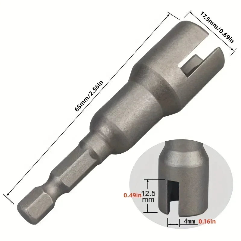 65mm Wing Nut Socket Wrench | Hex Handle Butterfly Tool Cr-V