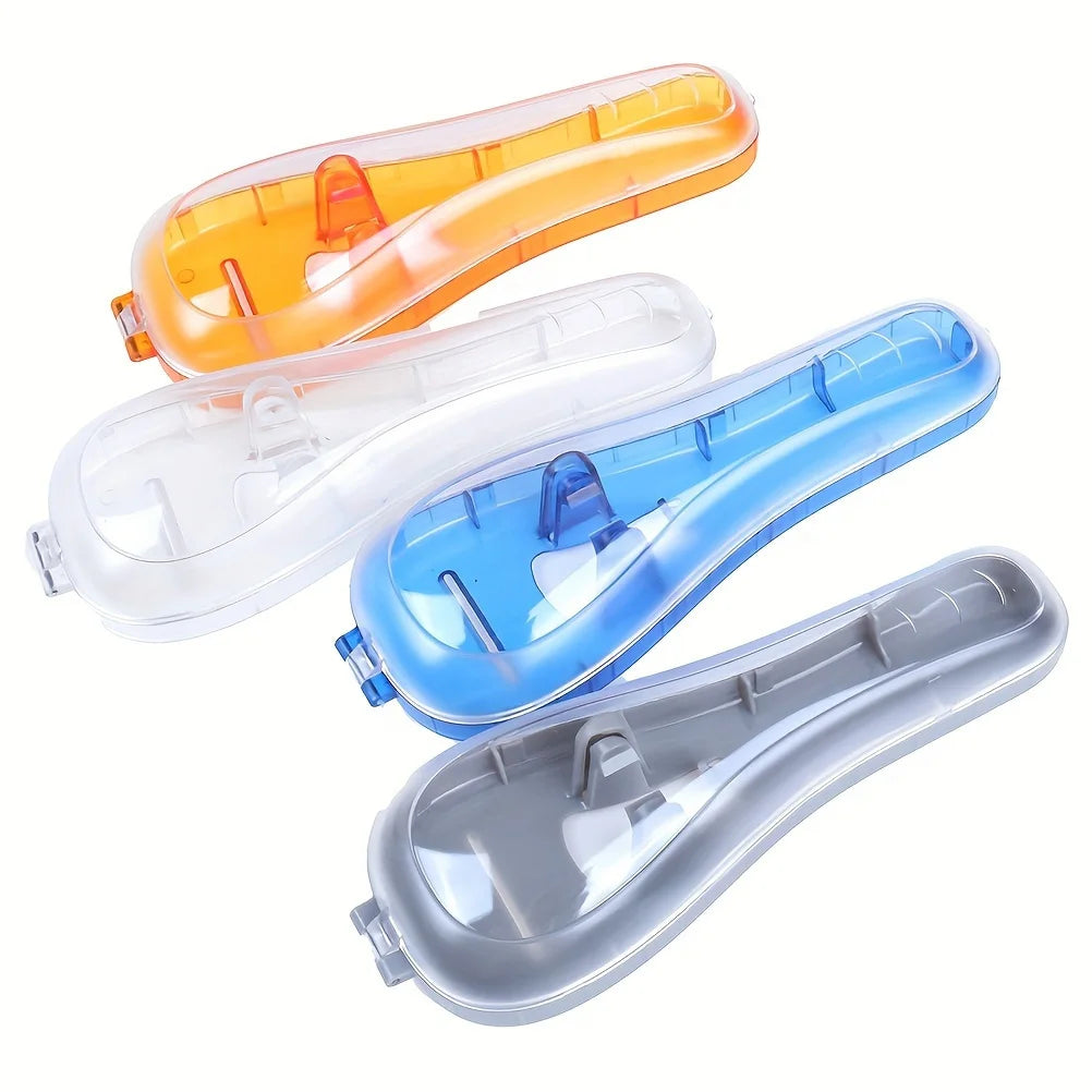 Transparent Travel Razor Case – Portable Shaver Storage Box