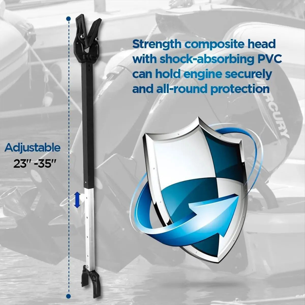 Adjustable Outboard Motor Bracket & Transom Saver – Universal Fit Peaceful Pleasures Health and Wellness