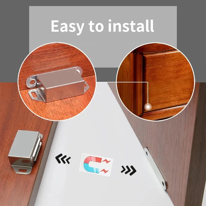 2 Magnetic Door Suction Hardware Accessories Closed Used Kitchen