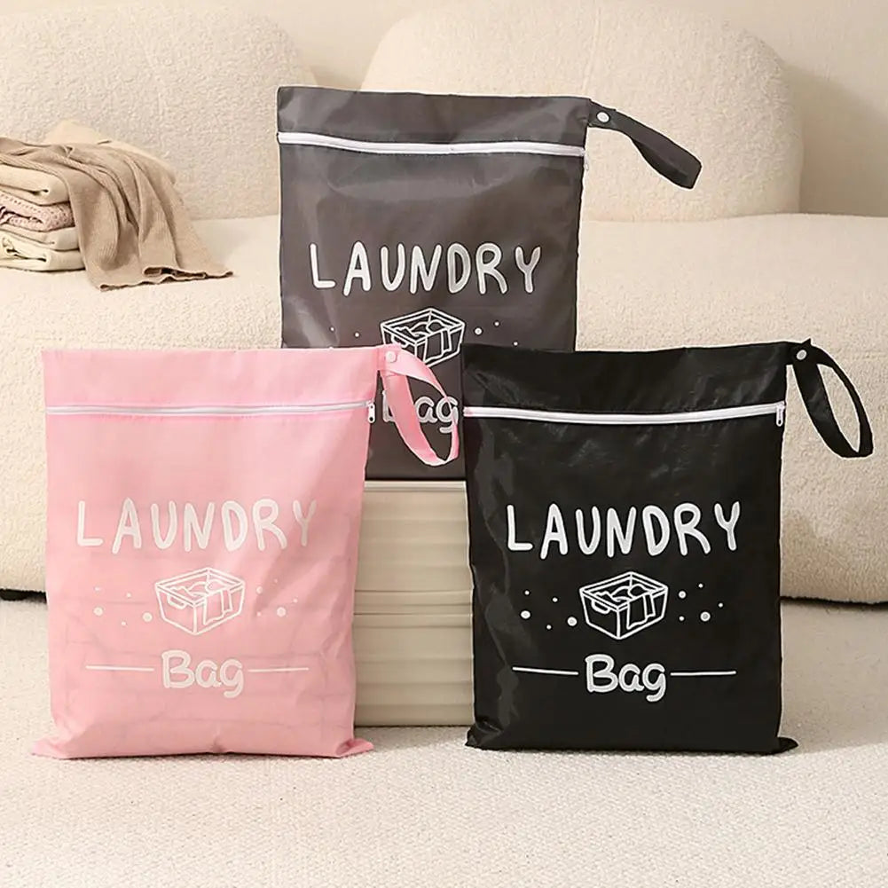 Waterproof Travel Laundry Bag – Wet Dry Organizer & Zipper