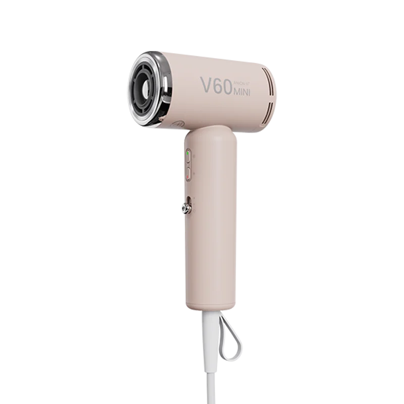 2025 New Mini Hair Dryer 1400w High-Power Fast Drying Negative Ion Cold And Hot Air Travel Easy To Carry 220v Hair Dryer Peaceful Pleasures Health and Wellness Pink EU