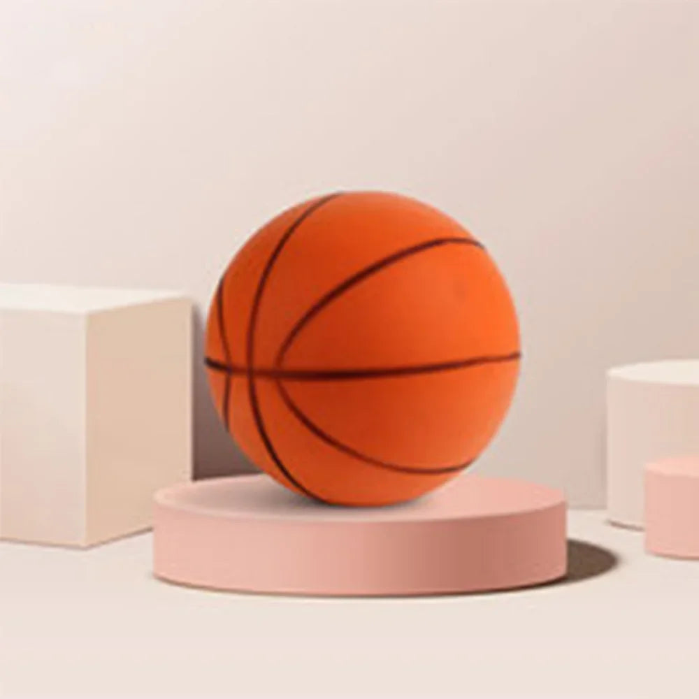 Kids Indoor Silent PU Foam Basketball – Mute Bounce Ball Peaceful Pleasures Health and Wellness