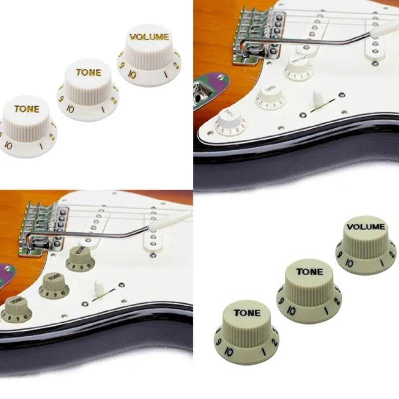 STSQ Electric Guitar Volume Tone Control Knob Adjusting Cap