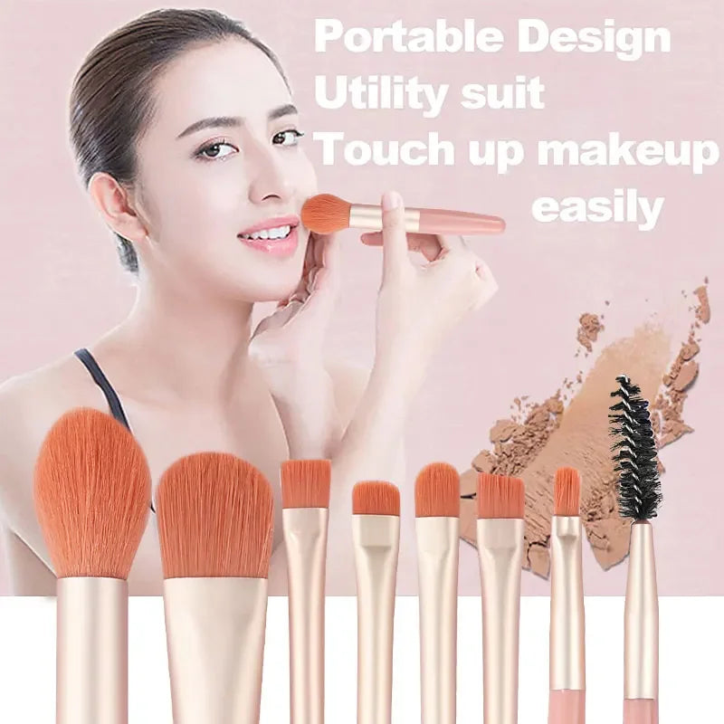 RUNTOIN 8/20Pc Makeup Brush Set – Powder, Foundation & Blending
