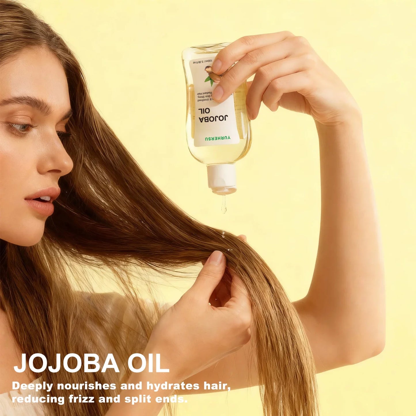 100% Pure Jojoba Oil for Hair – Anti-Frizz & Deep Hydration 100ml