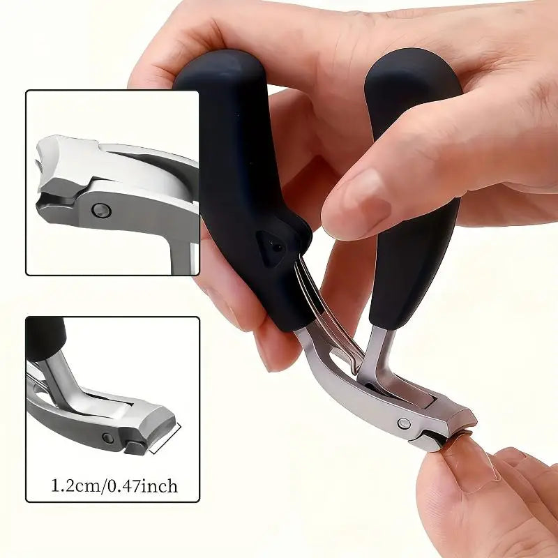 Professional Grade Concave Stainless Steel Nail Clippers For Thick Nails And Ingrown Toenails Sharp Curved Blade For Easy Trim Peaceful Pleasures Health and Wellness