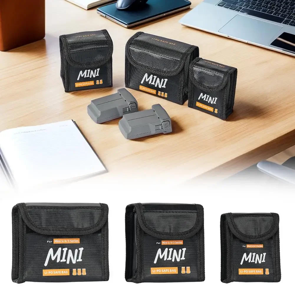 Flight Battery Safe Bag For DJI Mini 5/Mini 4 Pro/Mini 3 Pro/Mini 3 Protective Case Lithium Battery Safe Explosion-proof Bag Peaceful Pleasures Health and Wellness