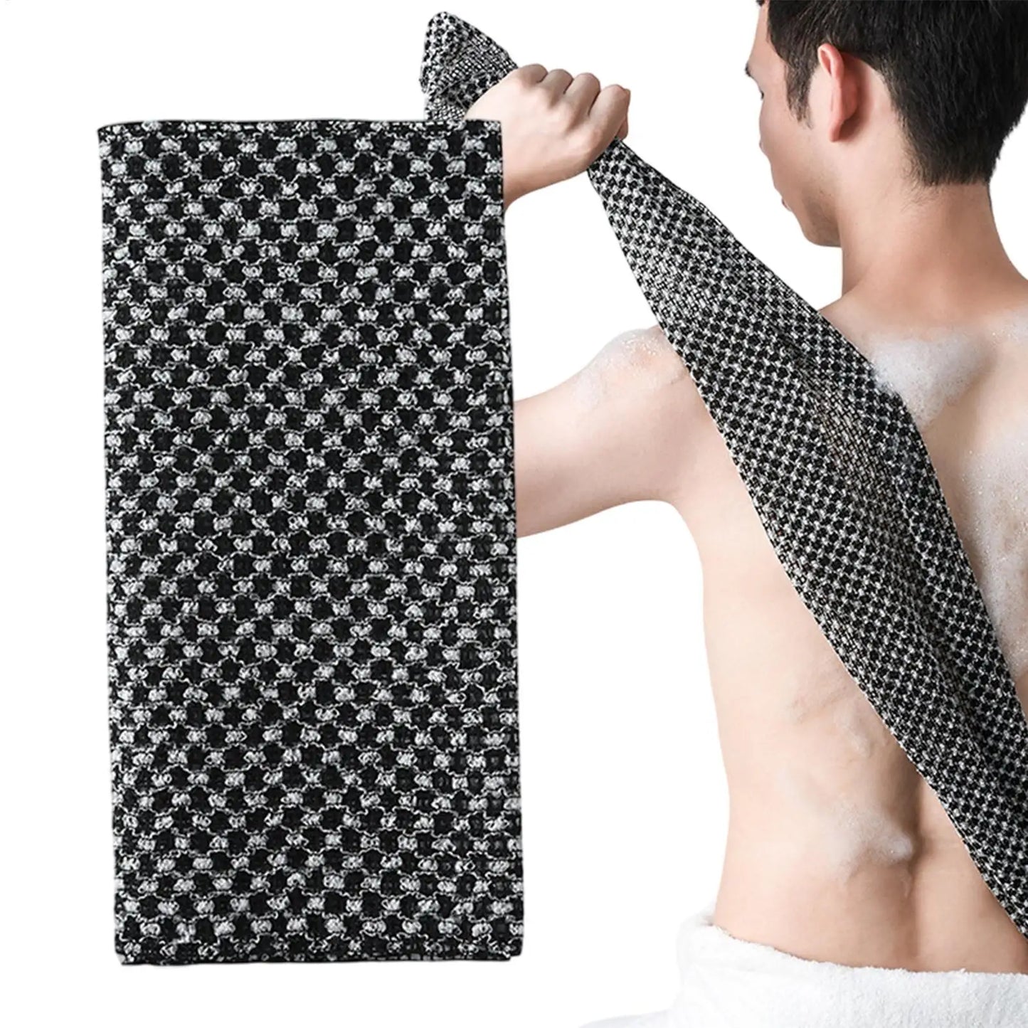 Body Exfoliator Towel Bath Body Back Wash Cloth Towel Bath Scrubber Exfoliating Scrub Shower Sponge Body Bathroom Accessories Peaceful Pleasures Health and Wellness