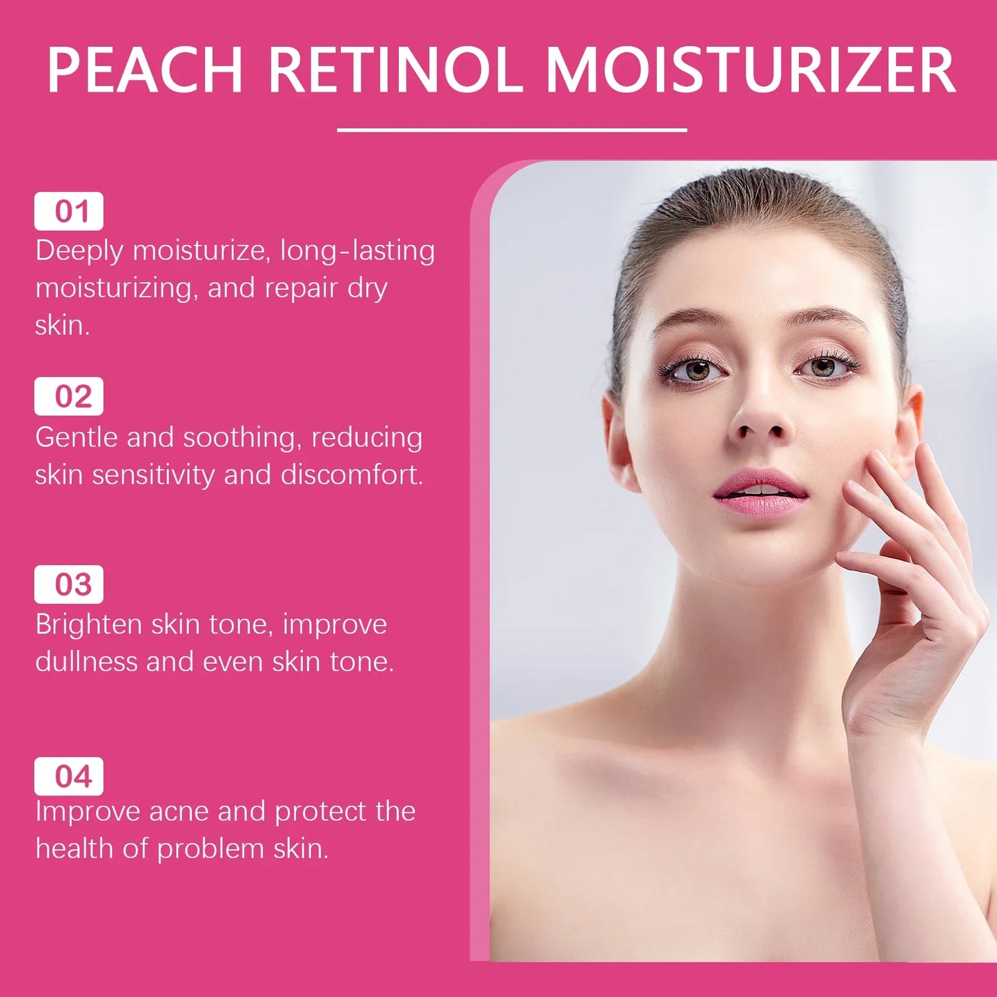 Peach Retinol Cream – Brightening, Anti-Acne & Moisturizer 30g