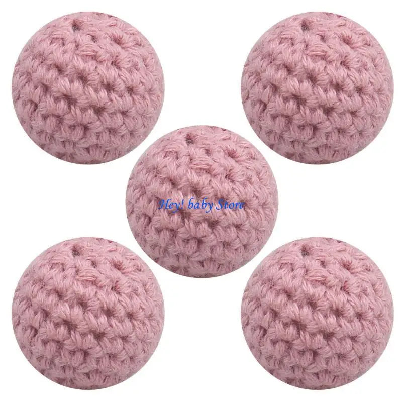 16mm Crochet Beads for Pacifier Clips, Keychains & Jewelry
