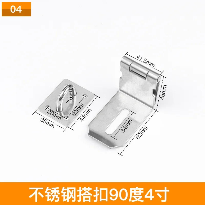 Thickened Stainless Steel Door Safety Latch – Anti-Theft