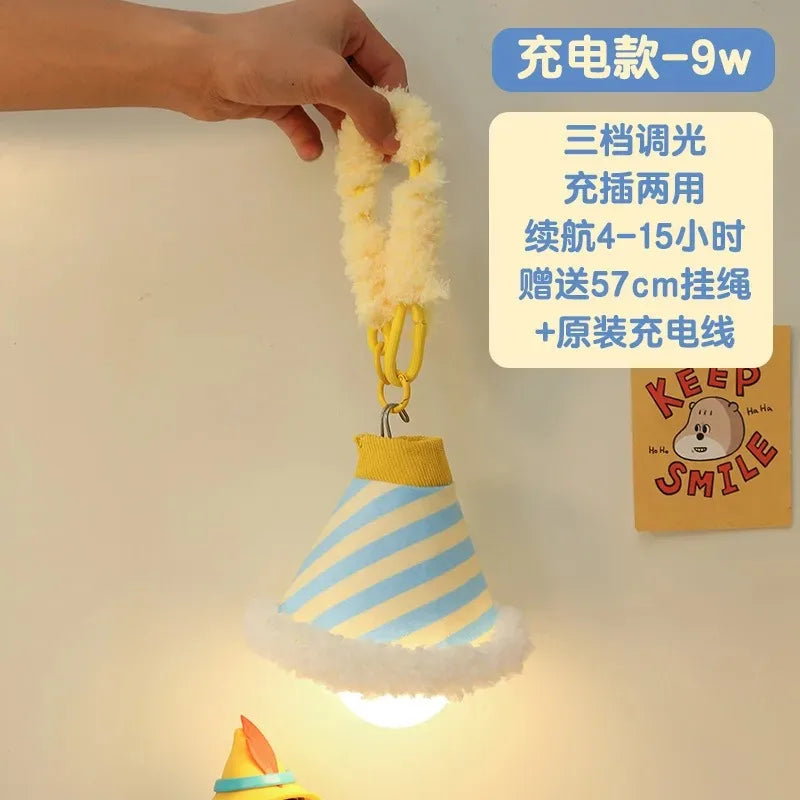 Practical Nightlight Bed Bedroom Sleep Lights Cute Atmosphere Desk Lamps Dormitory Good Items Room Decoration Hanging Bed Lights Peaceful Pleasures Health and Wellness Sea salt pudding 1