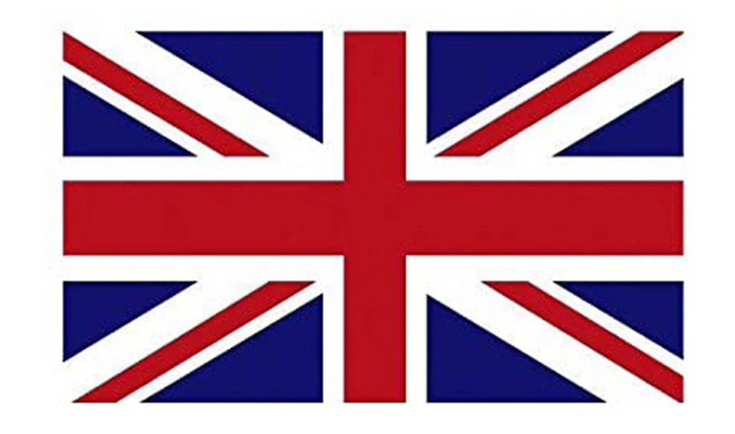 8cm Wide Great Britain Union Jack UK British Car Sticker And Decal for Windows, Cars, SUV, Trucks 2Pcs Peaceful Pleasures Health and Wellness