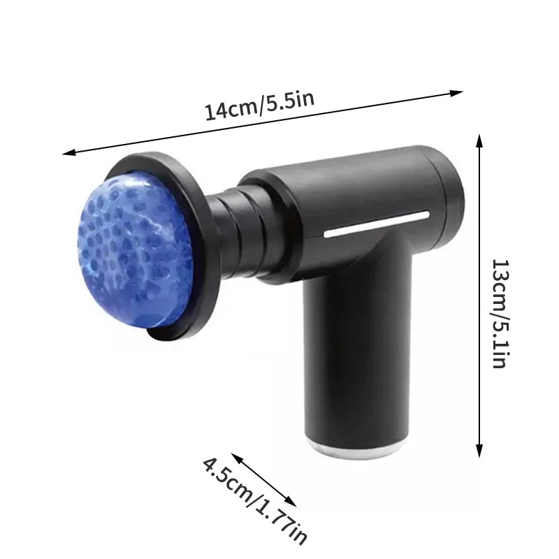 6 Replacement Head Fascia Guns Cold Compress Hot Compress Fitness Electric Impact Gun Muscle Relaxation Massager Small Vibrator Peaceful Pleasures Health and Wellness
