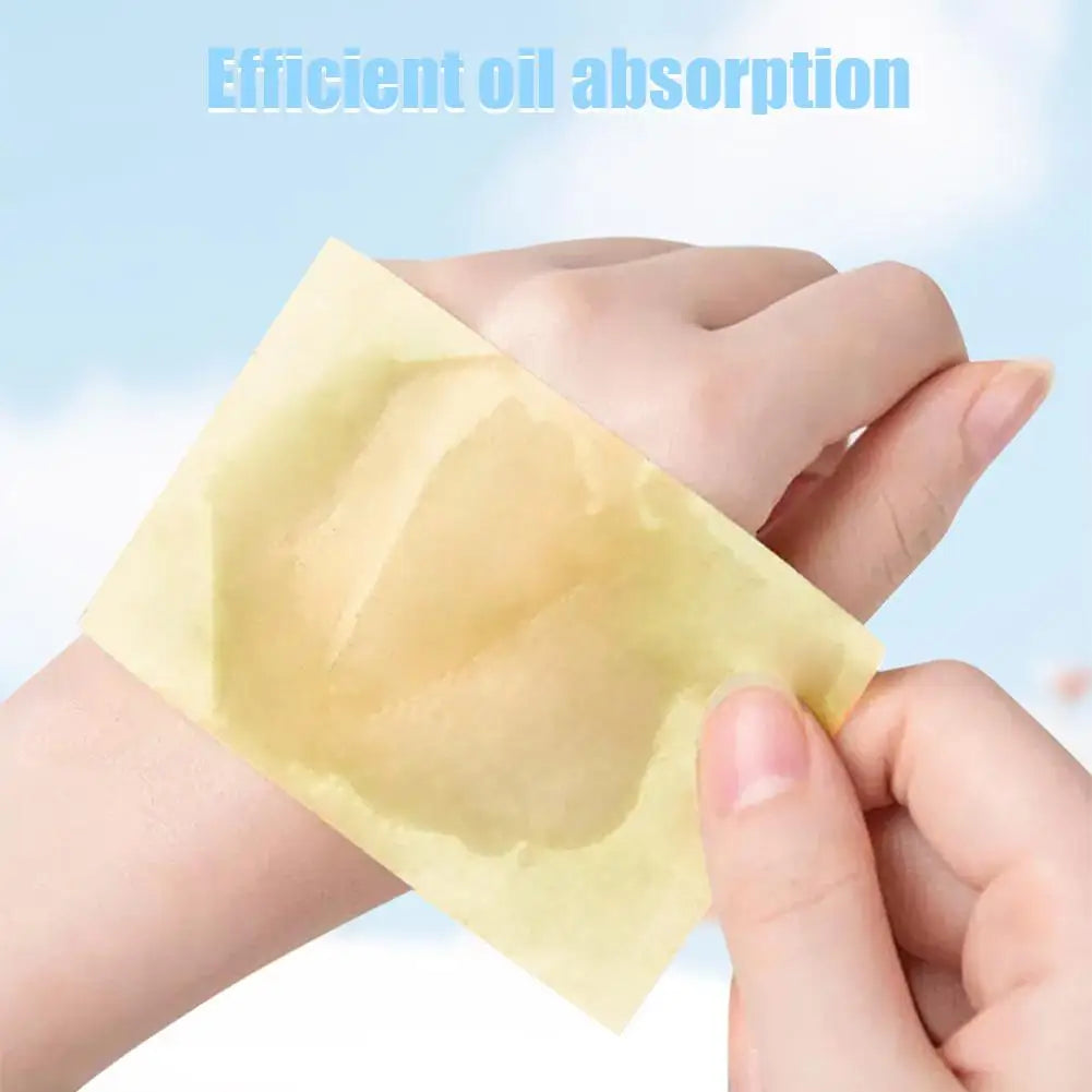 Oil-absorbing Tissue With Mirror Removes Excess Oil Wipes Face Tools Cleanser Facial Face Cleaning Tools 3 IN 1 100PCS Peaceful Pleasures Health and Wellness