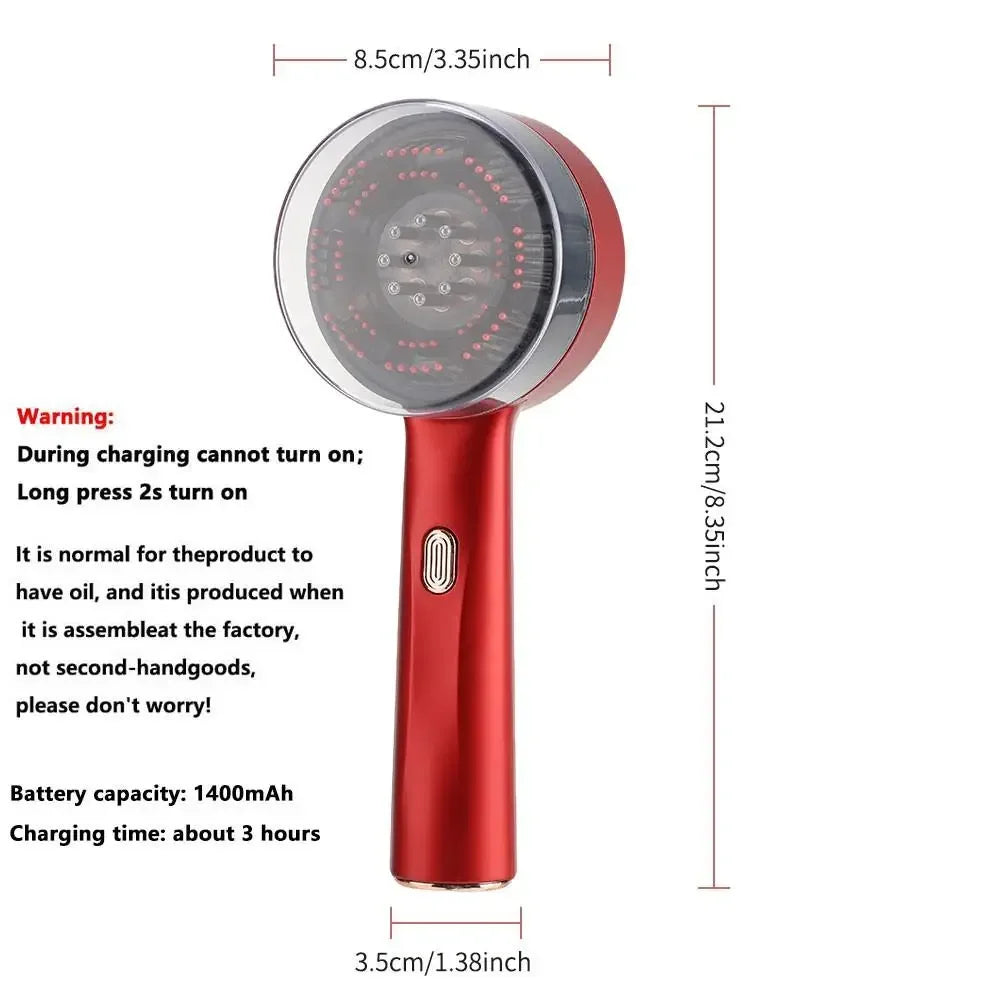 Electric Scalp Massager Comb | Vibrating Oil Applicator Hair Care