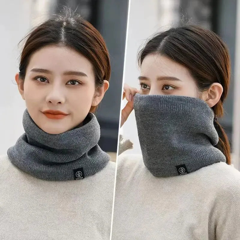 Women's Knitted Cashmere-Like Winter Neck Gaiter Snood Scarf