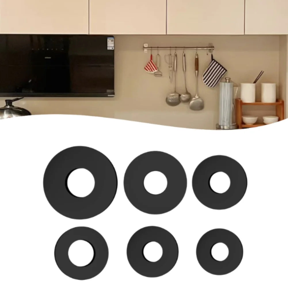 Black Rubber Washer Gasket Faucet Appliance Shock Absorption Water