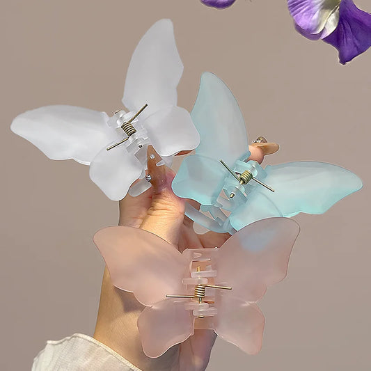 Butterfly Claw Clip for Women At The Back of The Head Super Fairy Medium-sized Shark Clip New Early Spring Hair Clips Headwear Peaceful Pleasures Health and Wellness