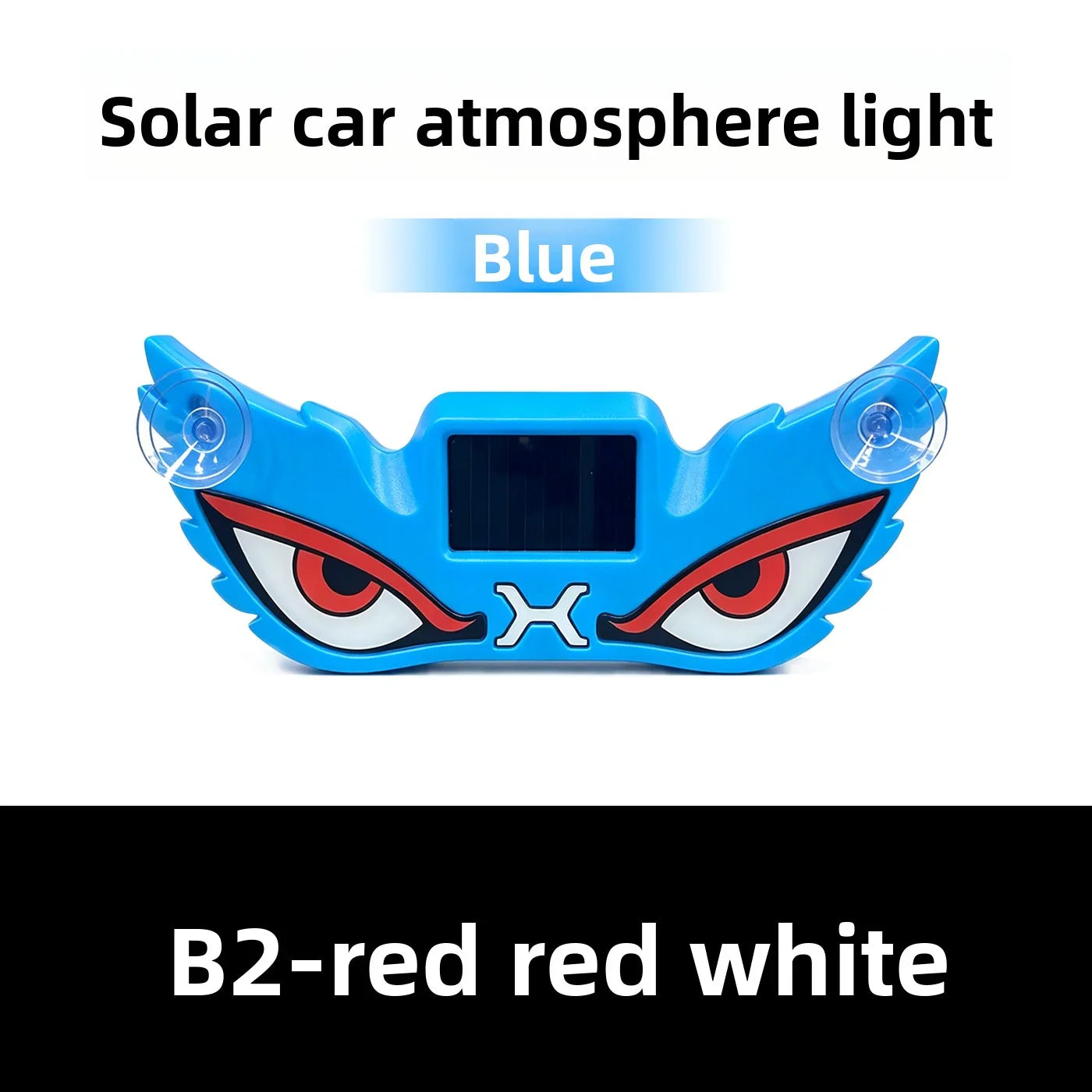 Solar USB Demon Eye LED Car Strobe Light | Suction Cup