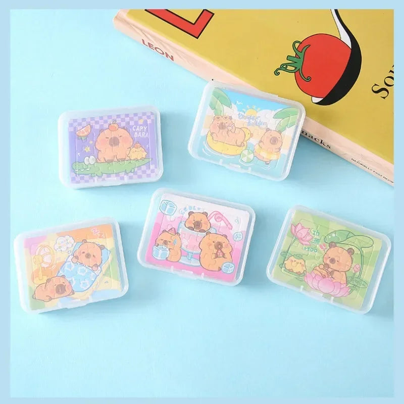 Capybara Jigsaw Puzzles for Kids – Educational 5-Piece Toy