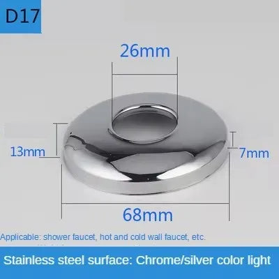 2PCS Stainless Steel Faucet Decorative Cover 1/2" & 3/4" Pipe