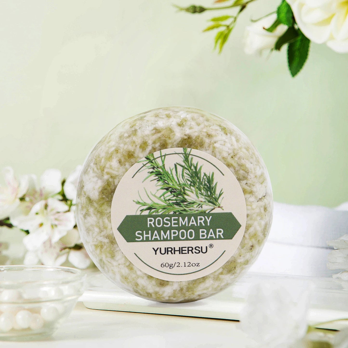 Nourishing and repairing: Rosemary shampoo soap, escorting hair Peaceful Pleasures Health and Wellness