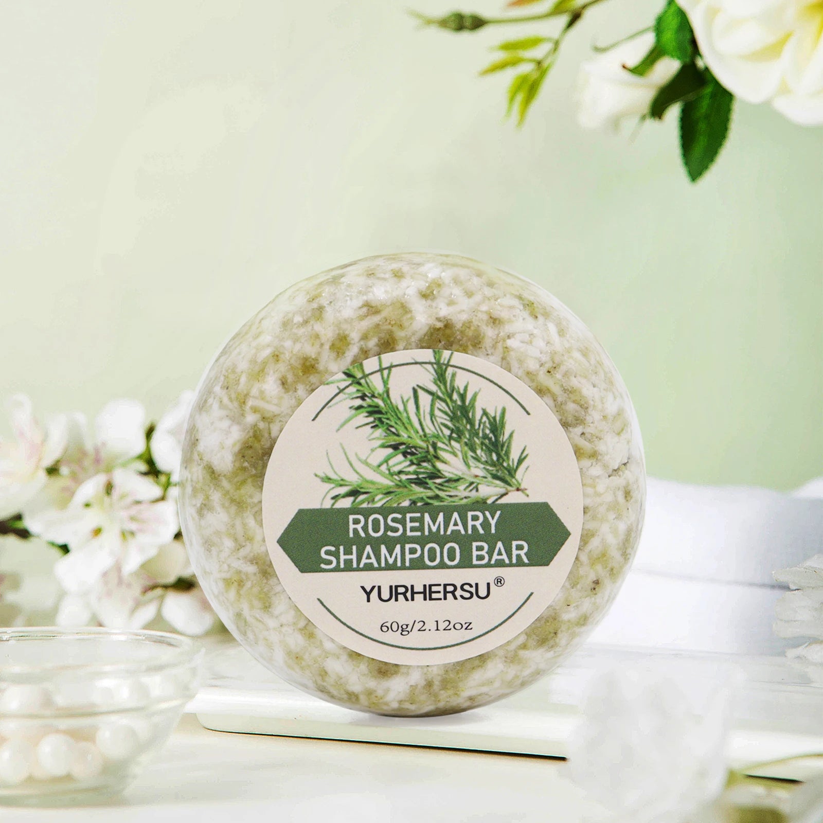 Nourishing and repairing: Rosemary shampoo soap, escorting hair Peaceful Pleasures Health and Wellness