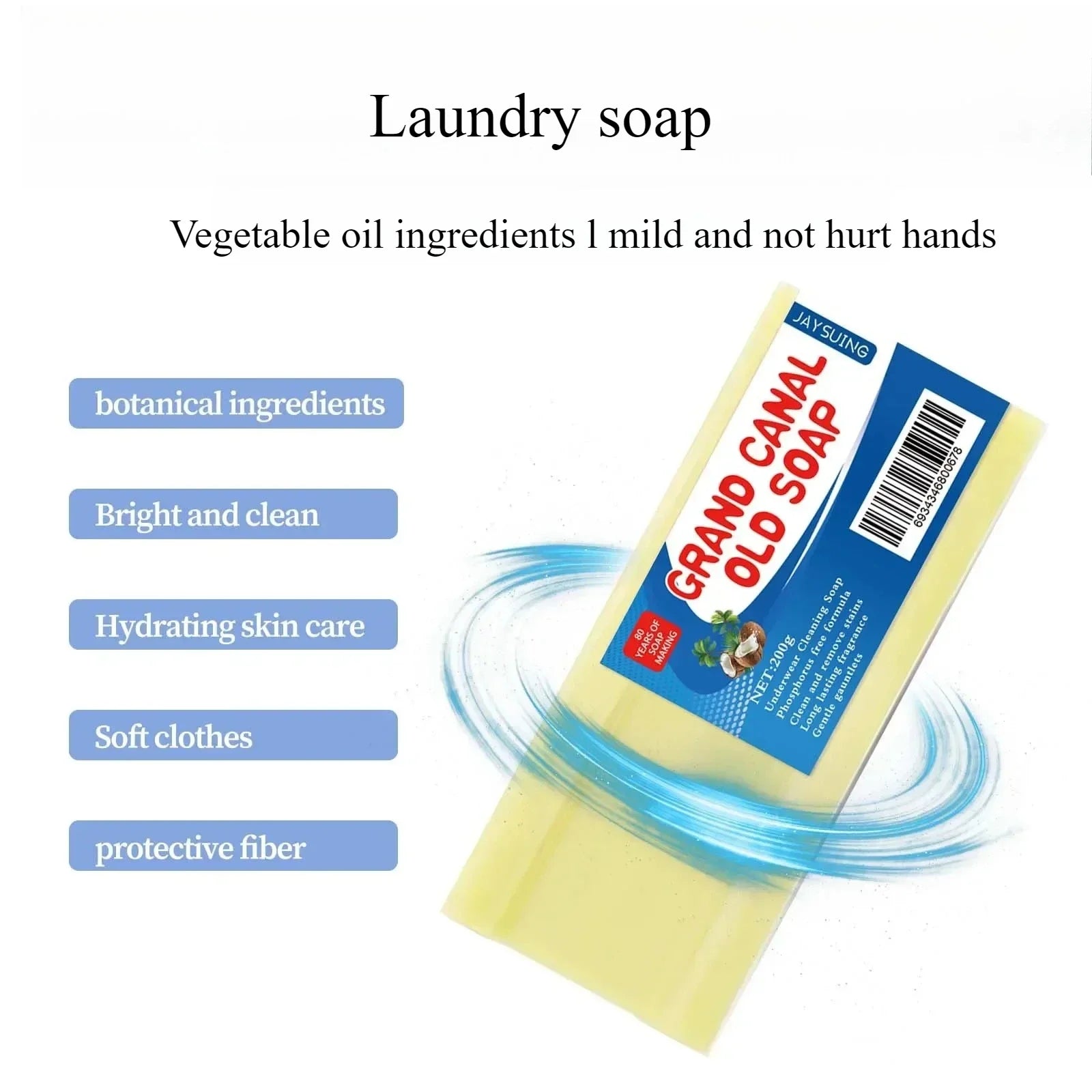 160g Deep Cleaning Laundry Soap With Brush Use For Oil Stains Mildew Spots Underwear Cleaning Easy to Rinse Without Harming Hand Peaceful Pleasures Health and Wellness