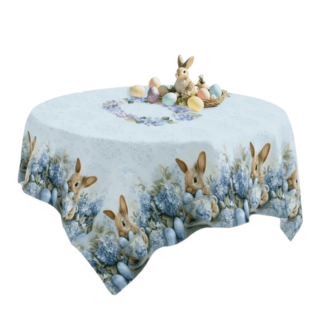 Floral Jacquard Tablecloth | Waterproof Holiday Table Cover