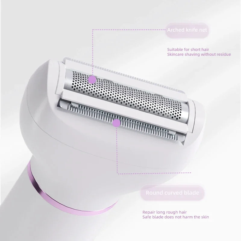 5-in-1 Rechargeable Electric Lady Shaver – Wet/Dry Trimmer