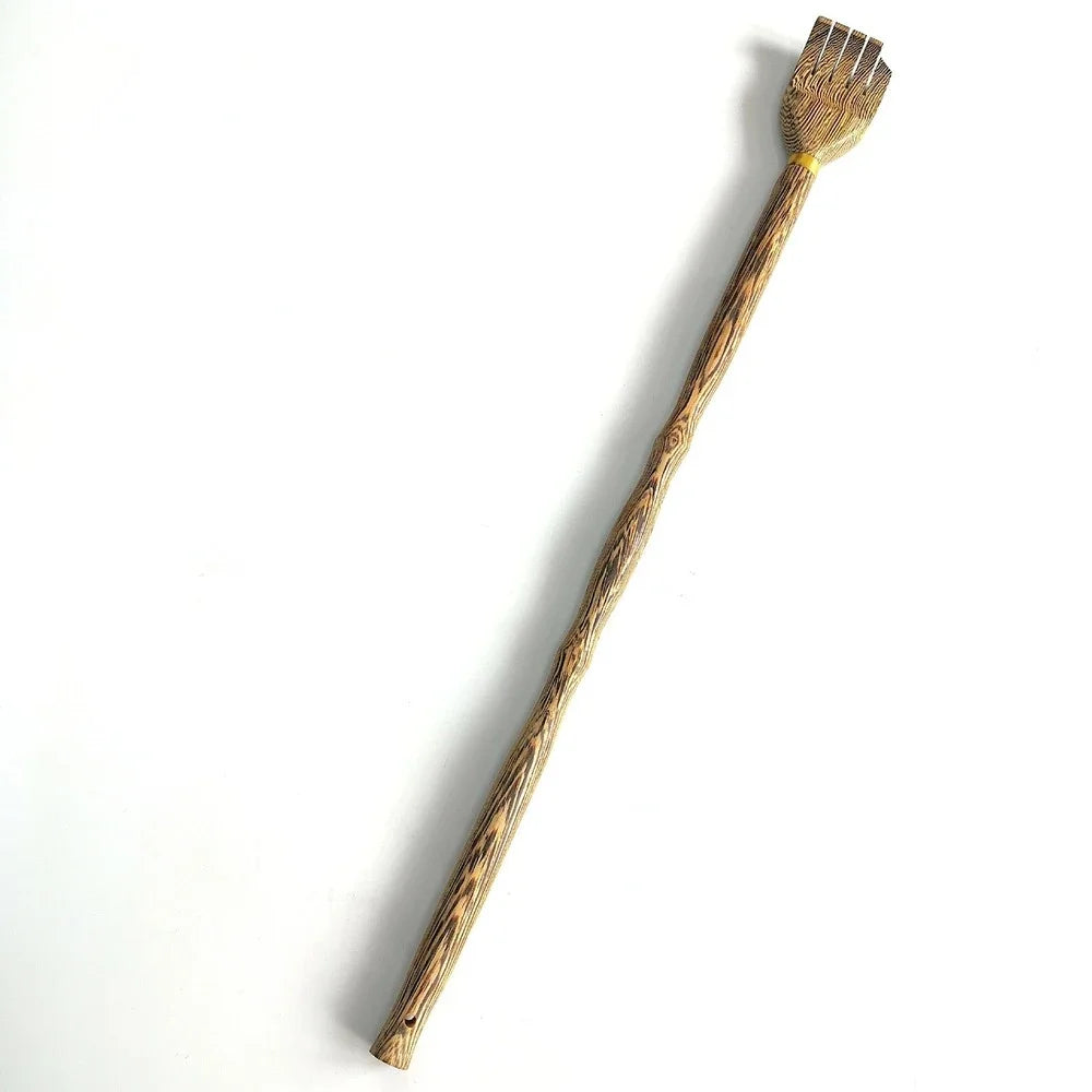 Bamboo Wood Back Scratcher – Long Handle Body Massager