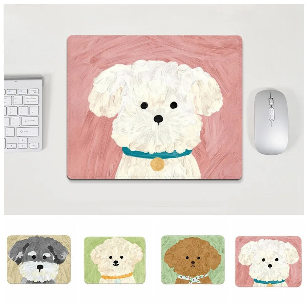 Portable Keyboard Mats Cartoon Mouse Pad Desk Mat Anti-Slip Dog Mouse Mat Cartoon Cute Keyboard Mat Office Supplies Peaceful Pleasures Health and Wellness