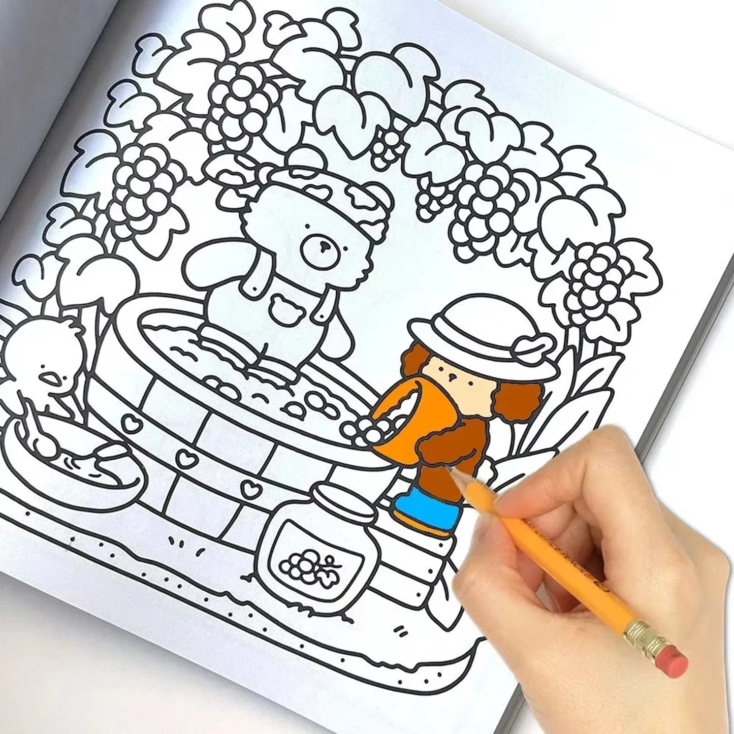 Adorable Creatures Cozy Coloring Books Relaxation Hygge Moments Fun