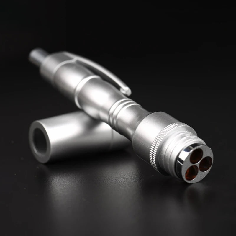 Silver Three-needle Blood Lancing Pen Cupping Acupuncture Massage Device For Blood Test Blood Collection Device Adjustable Depth Peaceful Pleasures Health and Wellness