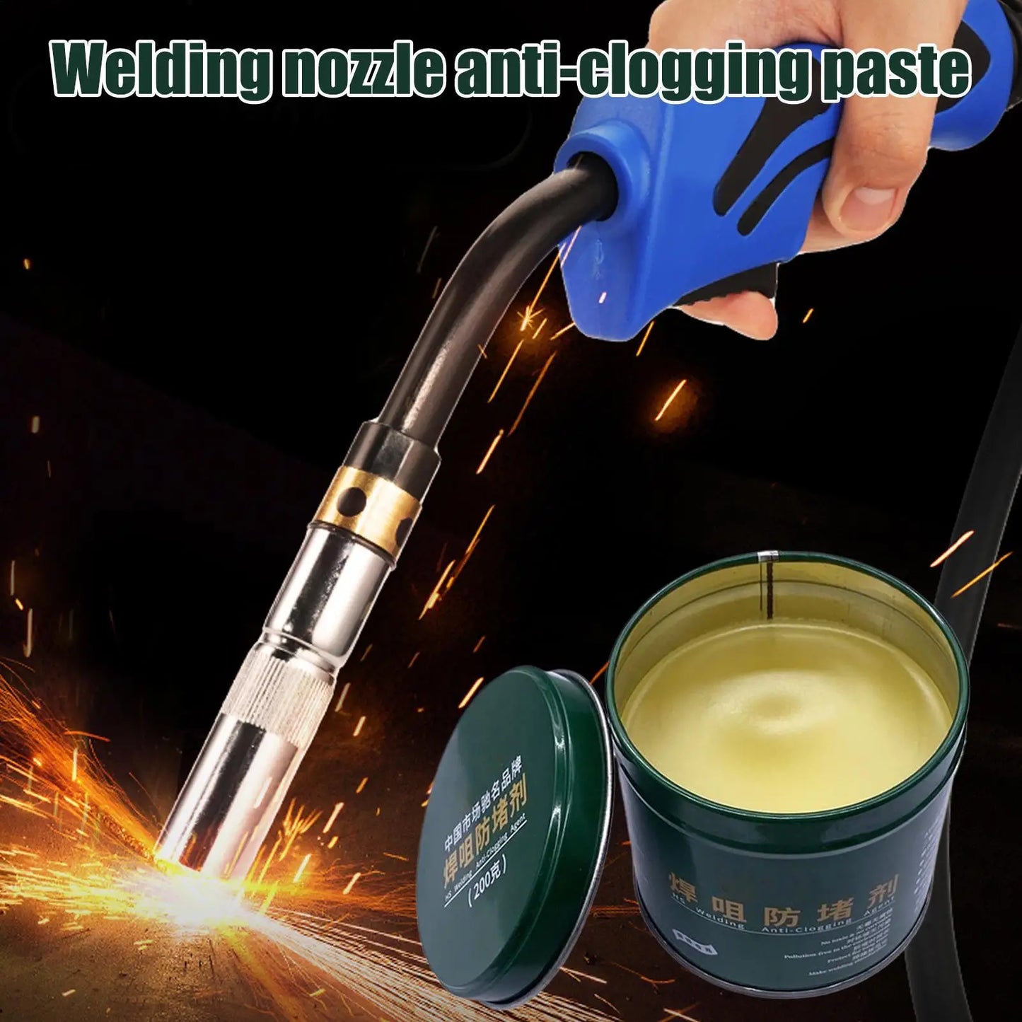 200g Welding Nozzle Anti-Clog Paste | MIG TIG Slag Guard