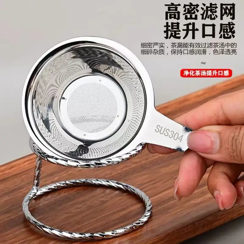 Tea drain 304 stainless steel tea filter tea filter high-end tea filter tea set accessories tea filter Peaceful Pleasures Health and Wellness
