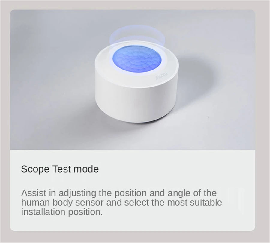 Aqara High Precision Human Body Sensor Motion Sensor Zigbee 3.0 Wireless Smart Movement Waterproof Smart Home For HomeKit Peaceful Pleasures Health and Wellness