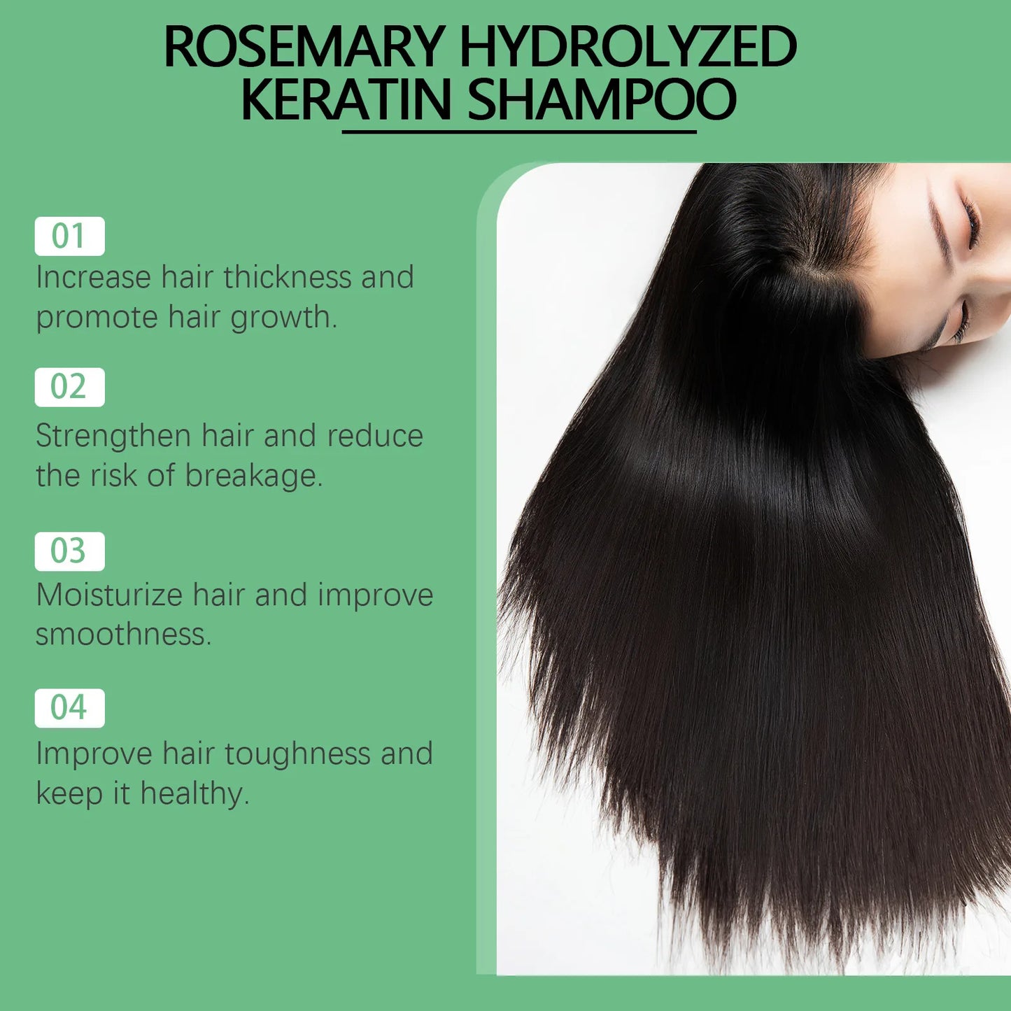HOEGOA Rosemary Shampoo – Thickening, Dandruff & Hair Loss