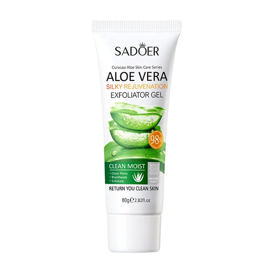SADOER Aloe Vera Exfoliating Facial Cleanser | Gentle Face Scrub Facial Exfoliant Cleanser Peaceful Pleasures Health and Wellness Default Title