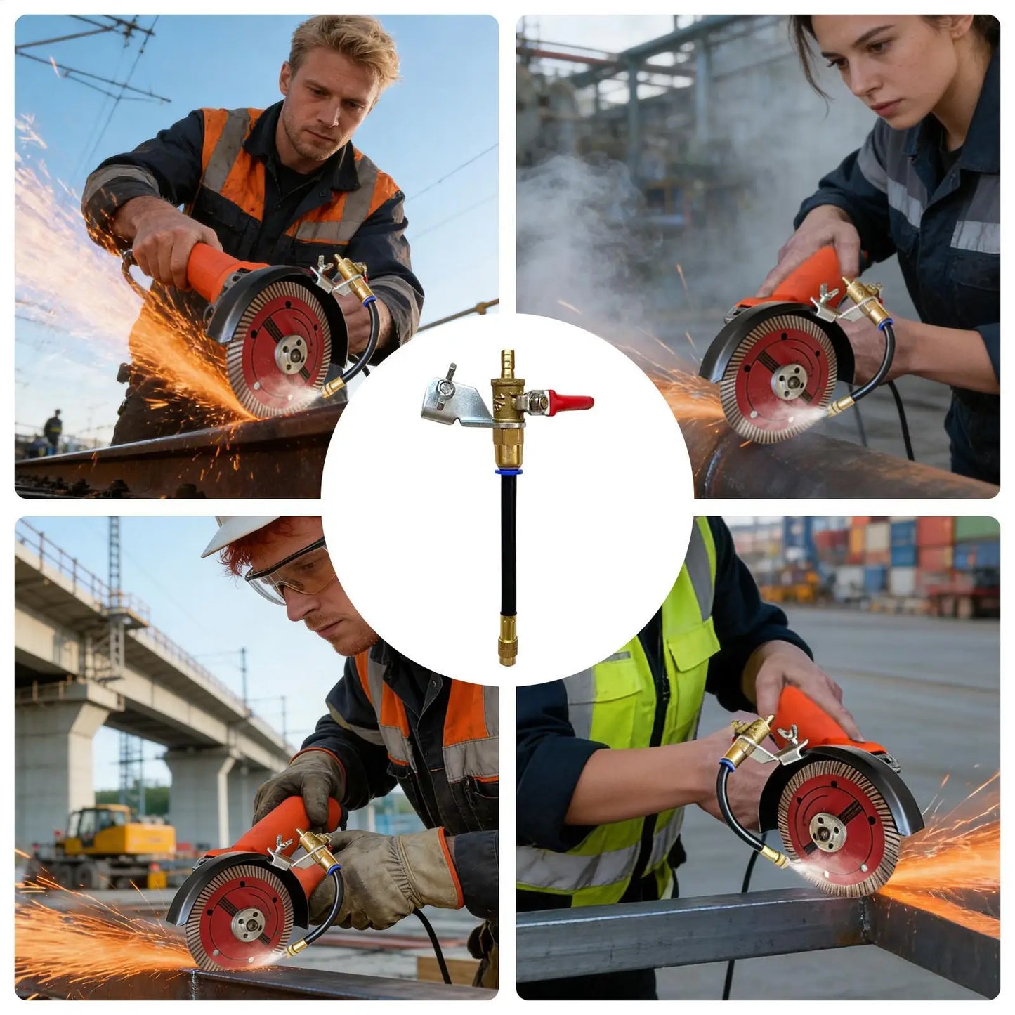 Angle Grinder Misting Water Sprayer – Coolant Nozzle System