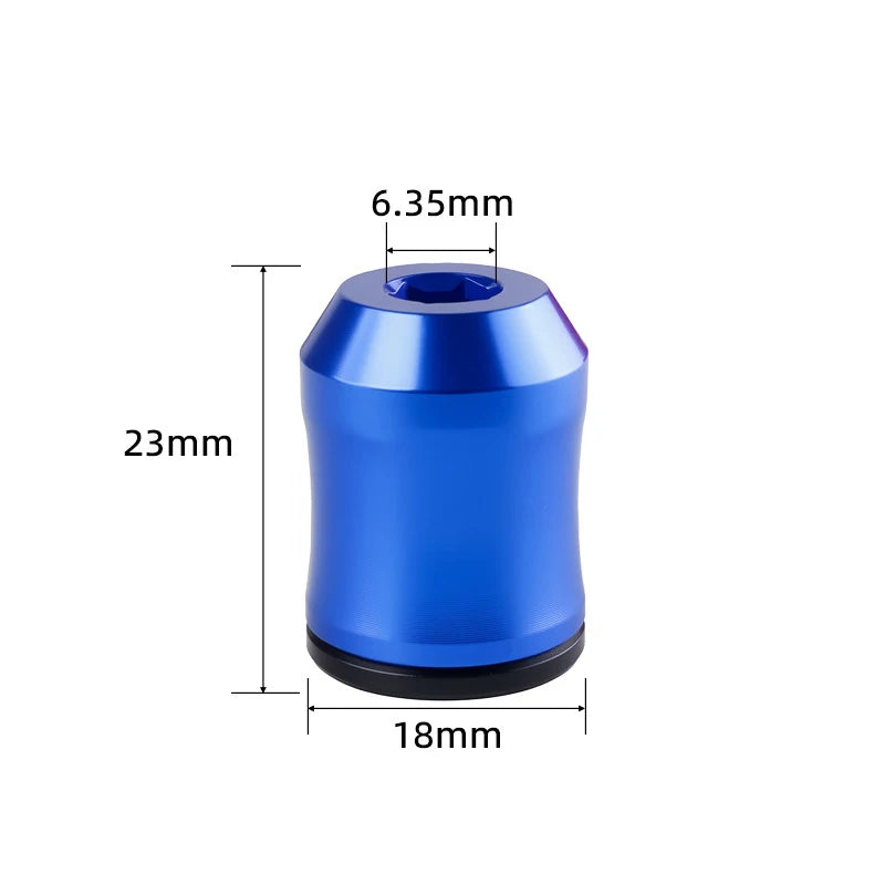 Magnetic Screw Rings Magnetized Ring Screwdriver Bit Aluminum Alloy 6.35mm Shank Screw Bit Magnetic Magnetizer Replacement Peaceful Pleasures Health and Wellness Blue