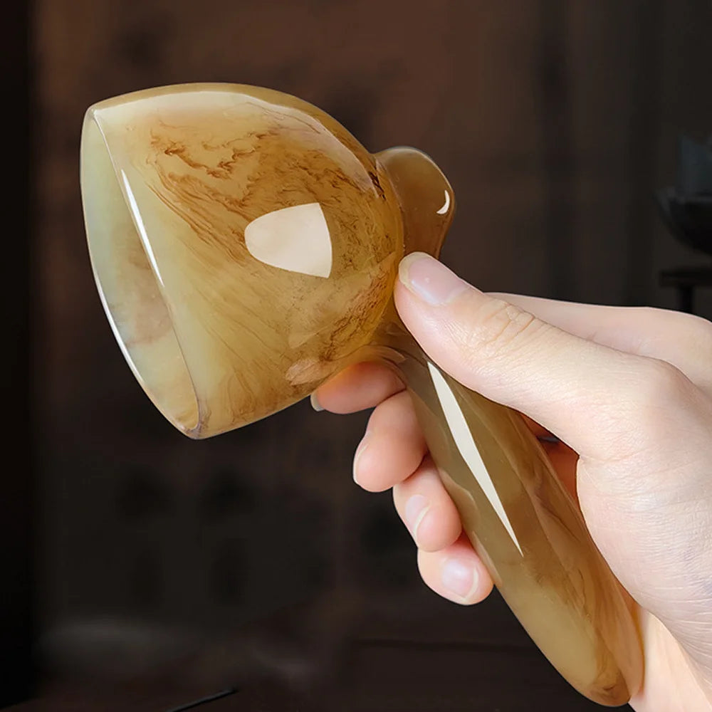 Gua Sha Tool Scraping Cup Slimming Massage Board Gua Sha Scraper Body Massage Tool Back Relaxation SPA Massage Tool for Neck Leg Peaceful Pleasures Health and Wellness