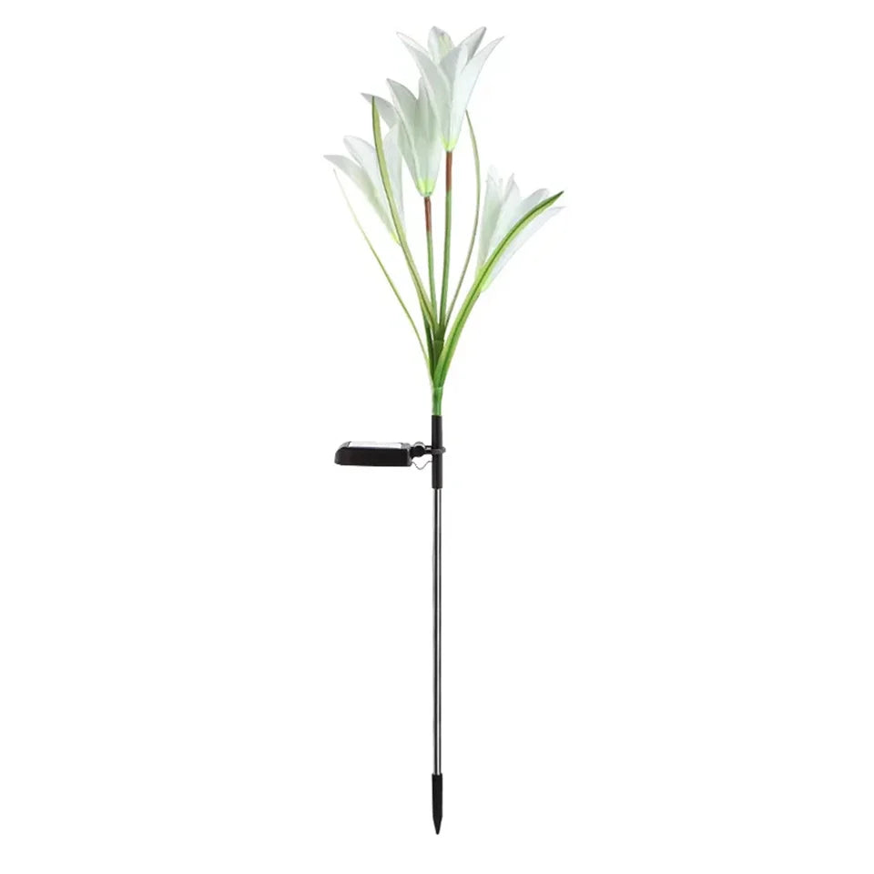Solar LED Lily Garden Stake Light – Waterproof Lawn Decor