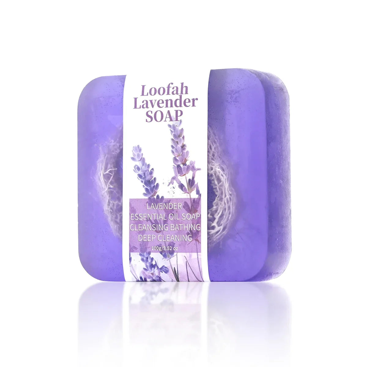 Lavender Luffa Handmade Soap – Citric Acid Brightening Bar 100g